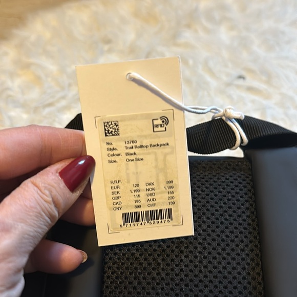 Rains Trail Rolltop Backpack - Picture 3 of 5